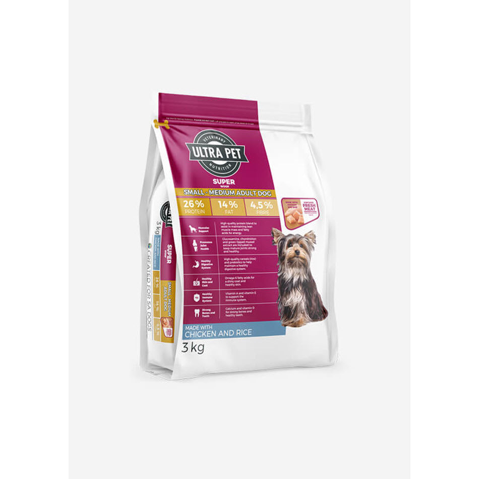 Ultra Dog Superwoof Chicken and Rice Small-Medium Adult Dog Food