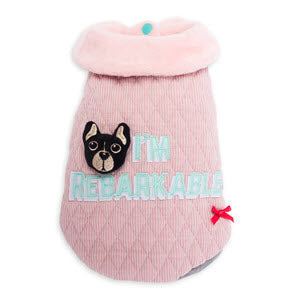 Dog's Life I'm Rebarkable Cape Pink