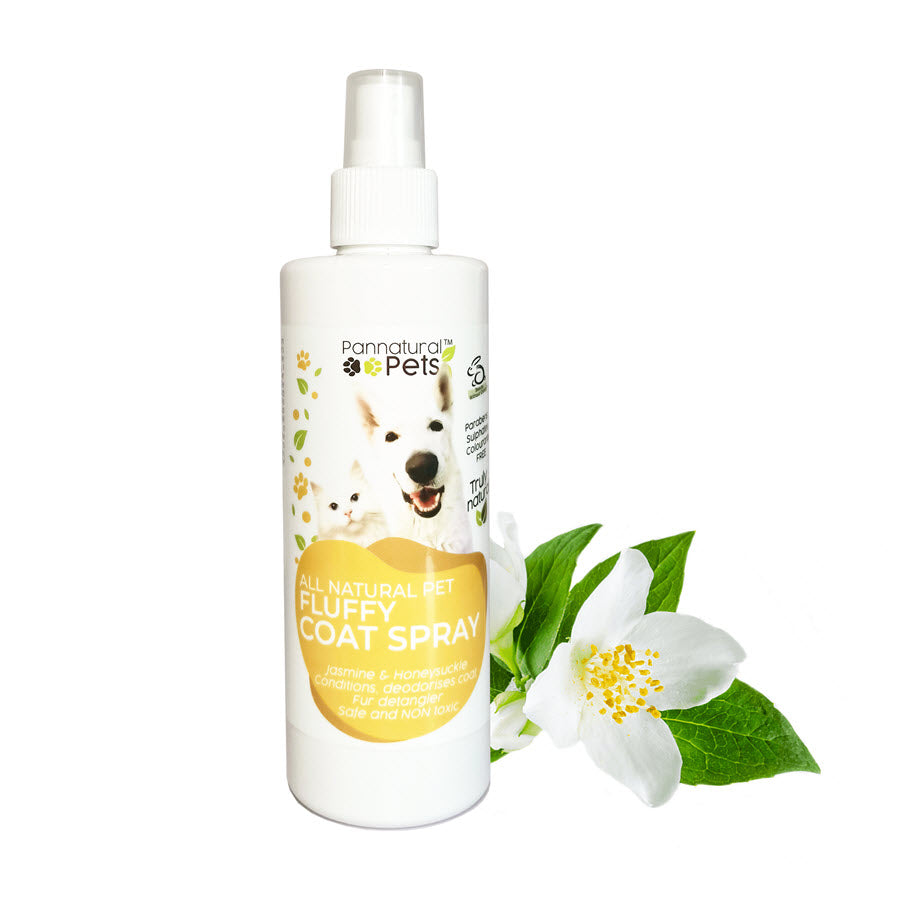 Pannatural Pets Fluffy Coat Spray - Detangler, Deodoriser
