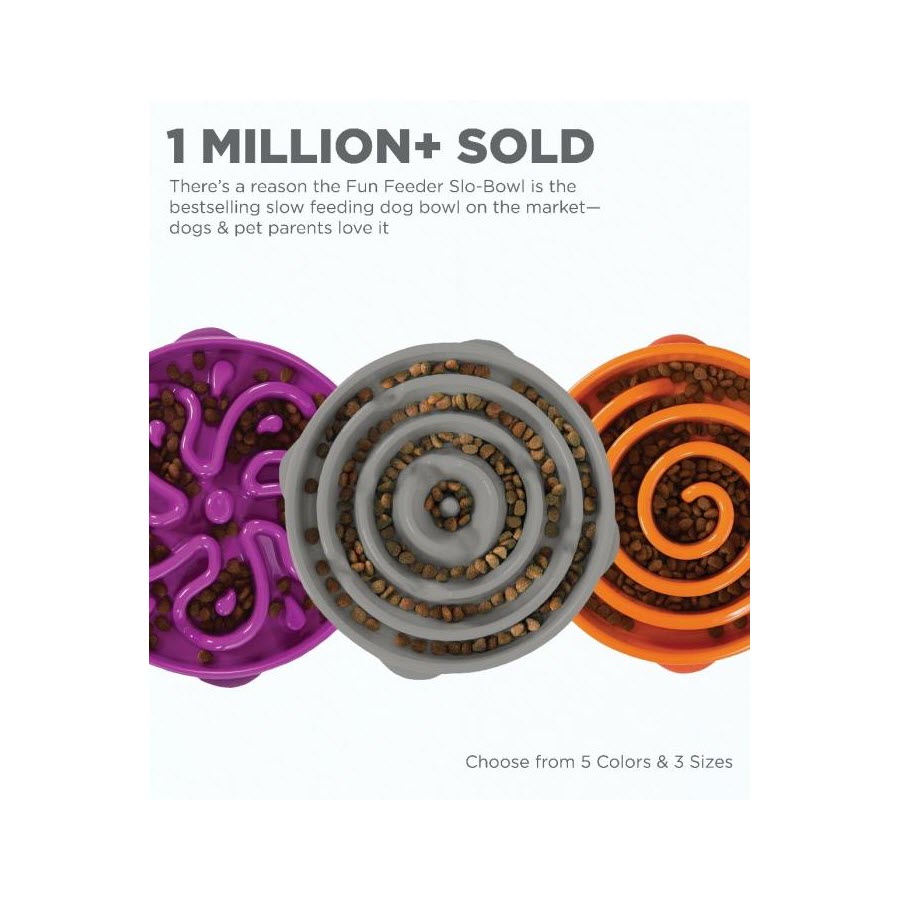 Outward Hound Fun Feeder Orange