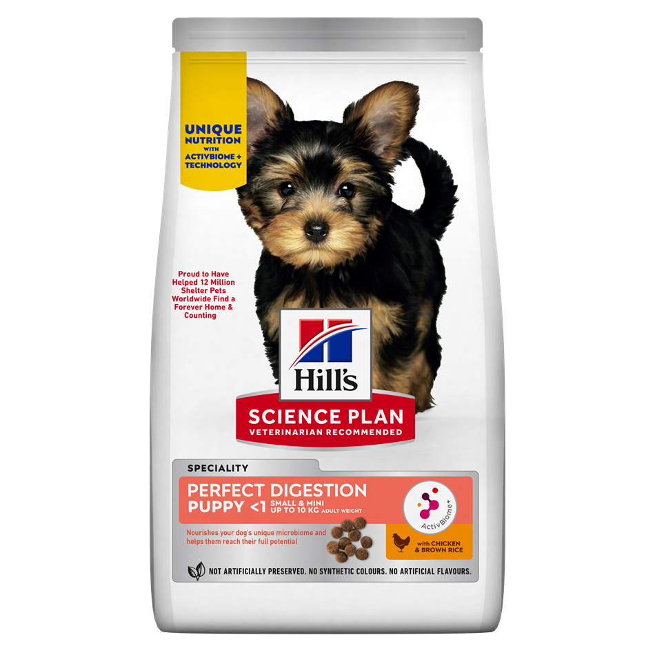 Hill's Science Plan Puppy Perfect Digestion Small and Mini Dog Food