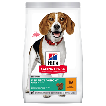 Hills Canine Perfect Weight Adult Medium Chicken Dog Food