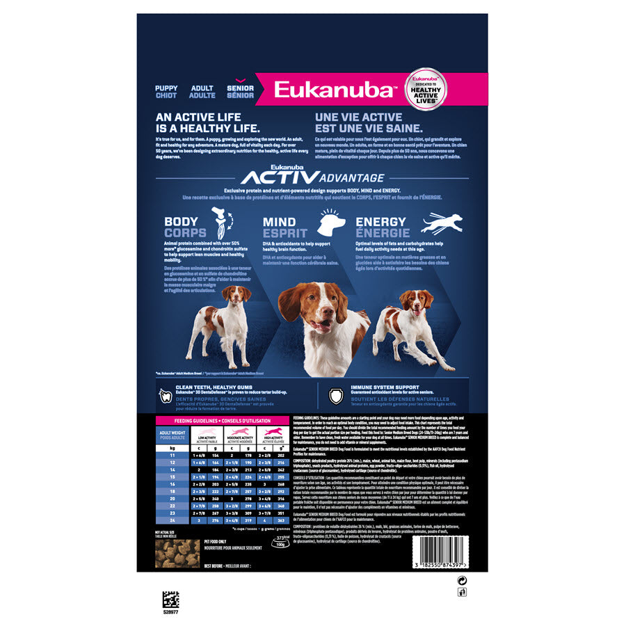 Eukanuba Senior Medium Breed Dog Food