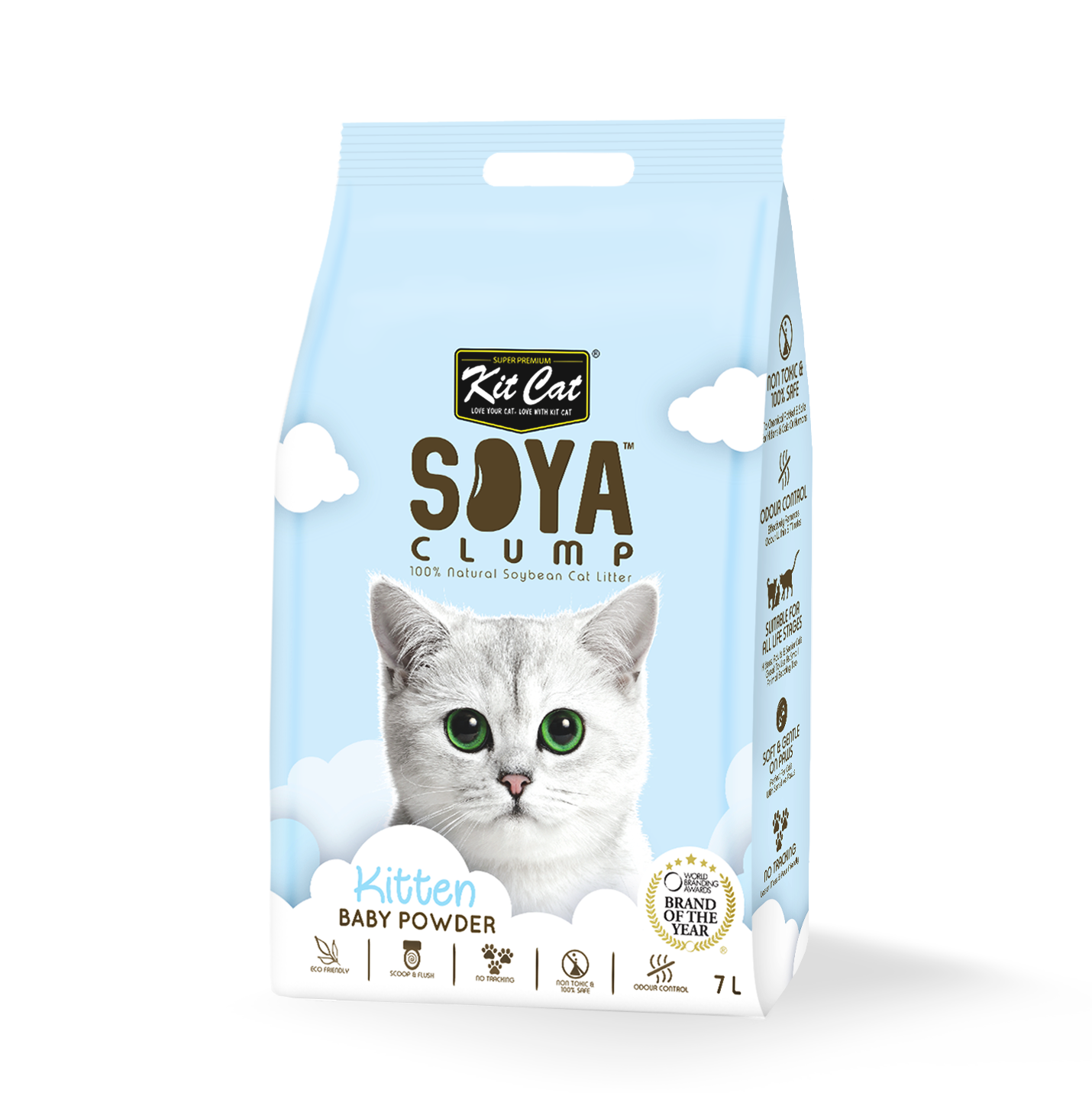 Kit Cat Soya Clump Baby Powder