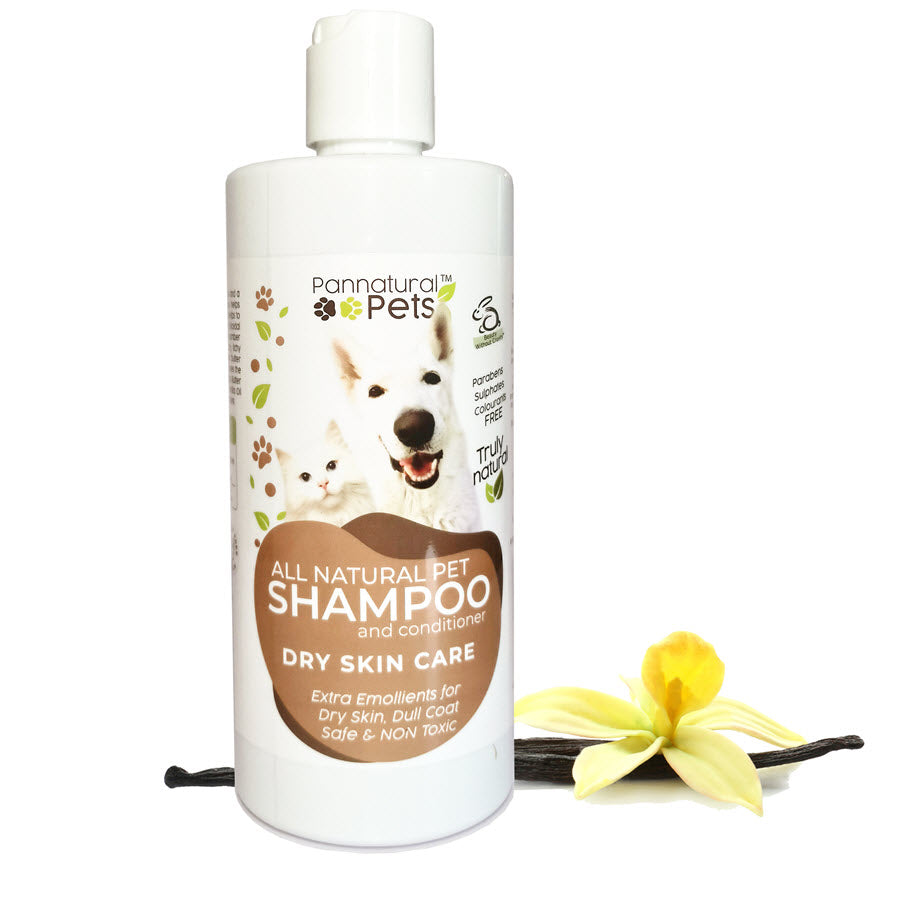 Pannatural Pets Shampoo - Dry Skin Care Oatmeal & Vanilla