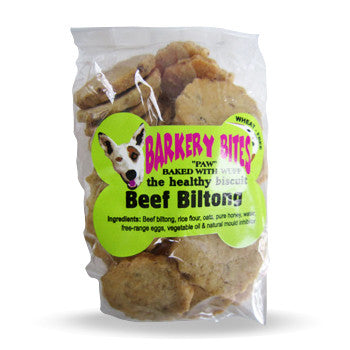 Barkery Bites Beef Biltong Wheat Free