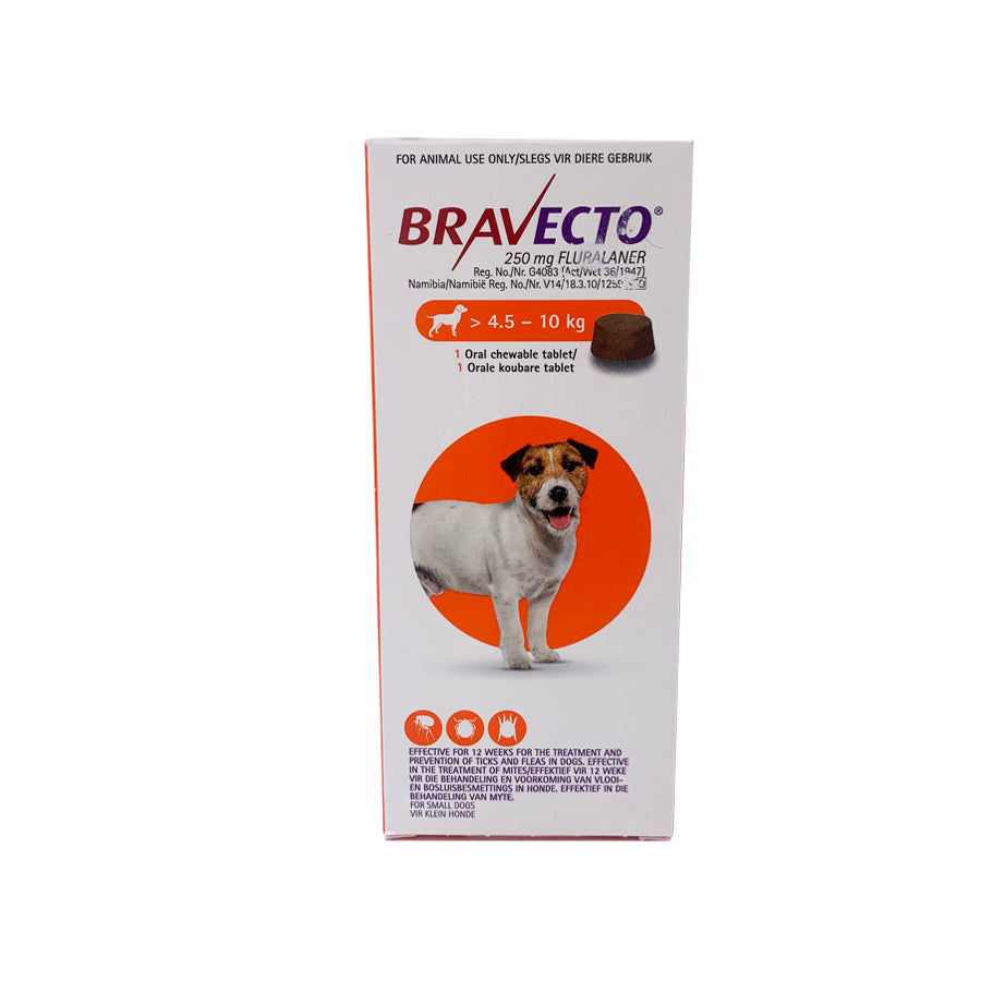 Bravecto Chewable Tablet for Dogs -  Small 4.5-10kg