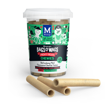 Montego Bags O Wags Refreshing Mint Flavoured Dental Tubes for Puppies