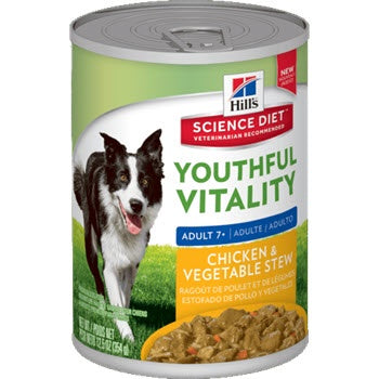Hills Canine Youthful Vitality Chicken and Veg Can