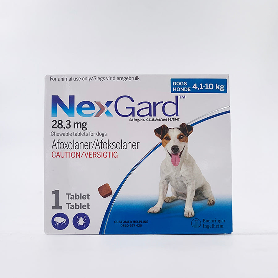 Nexgard Chewable Tick and Flea Tablets for Dogs  - Small 4.1 - 10kg
