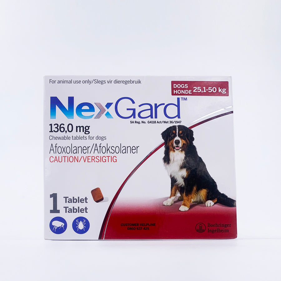 Nexgard Chewable Tick and Flea Tablets for Dogs  - Large 25 - 50kg