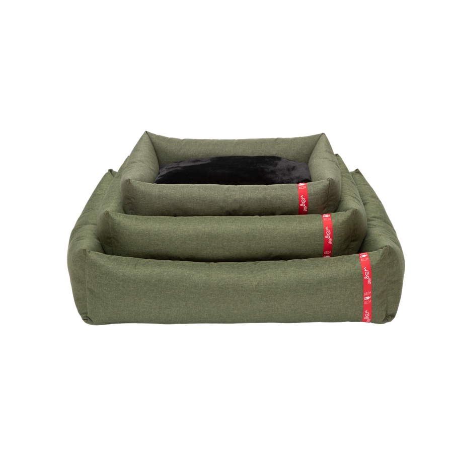 Wagworld Dream Pod Olive Green and Black Dog Bed
